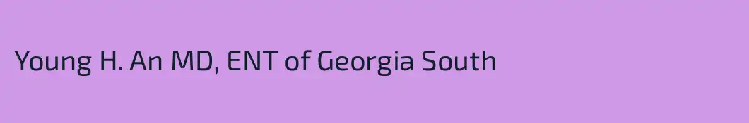 Young H. An MD, ENT of Georgia South